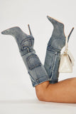 Scarlet Denim Boots