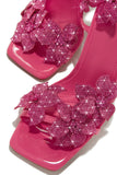 Romi Flower Heels-Pink
