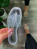 Josie Clear Spiked Sandals - Atlanta Shoe Studio