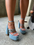 Ramona Denim Heels