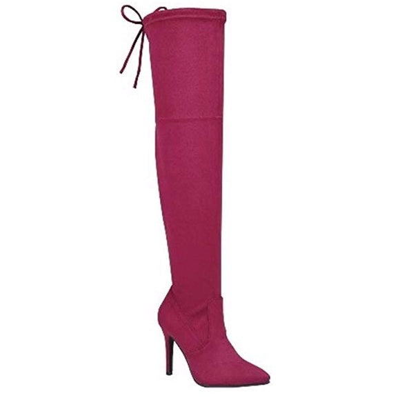 Wine Tall boots - Atlanta Shoe Studio