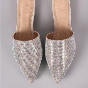 Raena Pointy Toe Flats - Nude - Atlanta Shoe Studio