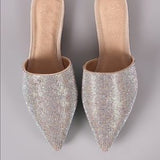 Raena Pointy Toe Flats - Nude - Atlanta Shoe Studio