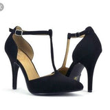 Black T Strap Heels - Atlanta Shoe Studio