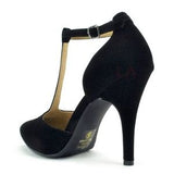Black T Strap Heels - Atlanta Shoe Studio