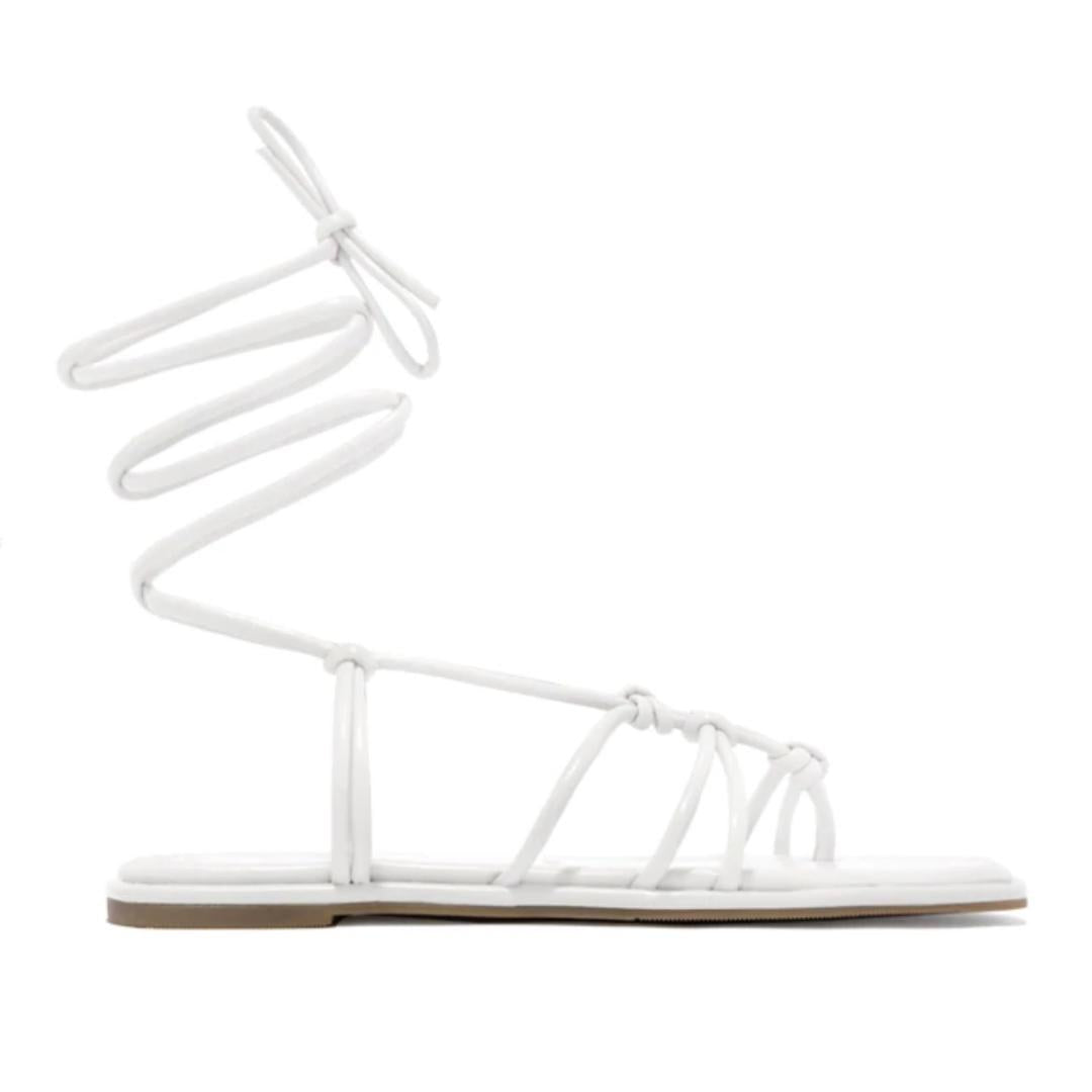 Nakia Sandals- White