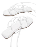 Nakia Sandals- White