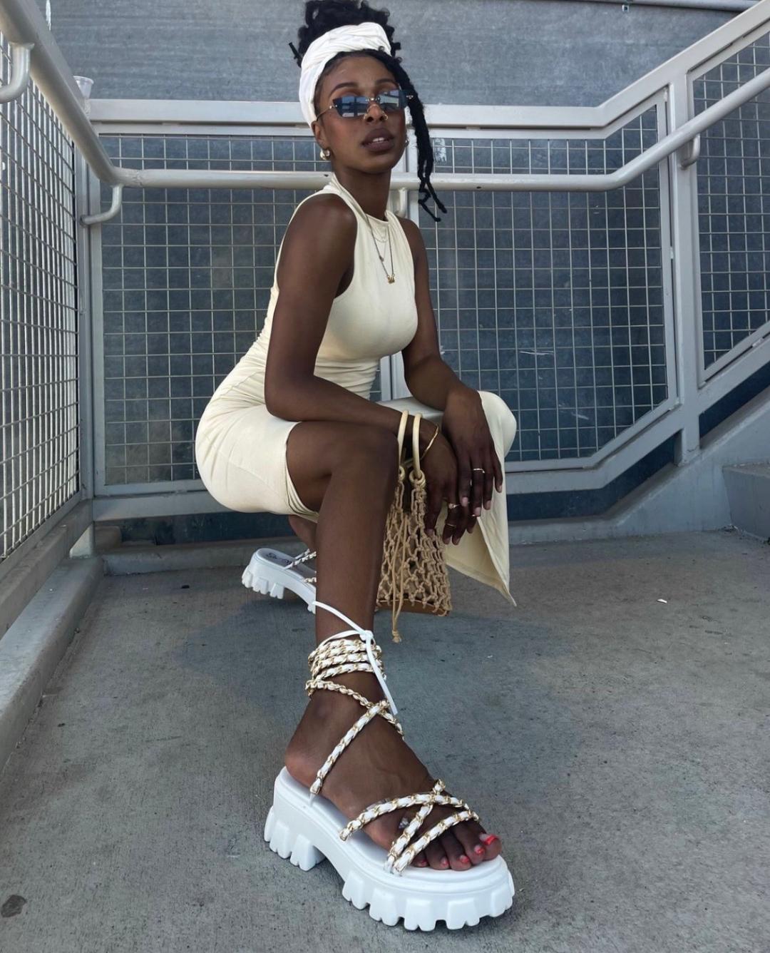 Joscelyn Sandals - White