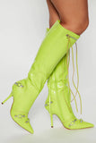Bella Boots-Lime