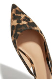 Ashlyn Pointed Toe Flats - Leopard