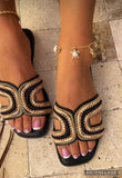 Ivy Slip On Sandals -Black