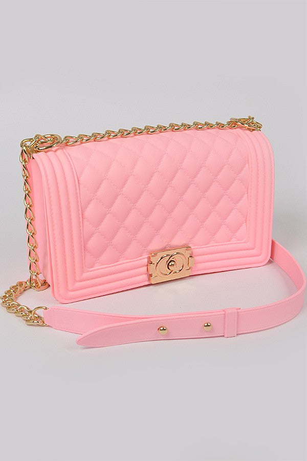 Azalea Clutch Handbag -Pink