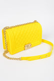 Azalea Clutch Handbag- Yellow