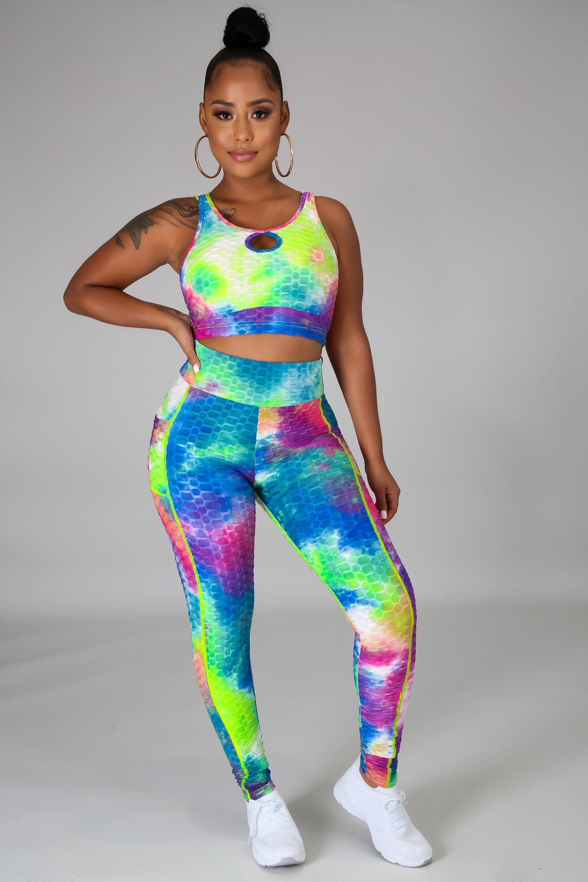Liquid High Waisted Leggings for Women, Workout Leggings Two Piece