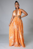Tulum Vacay Maxi Dress- Peach/Orange