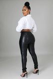 Jinelle High Rise Skinny Pants-Black