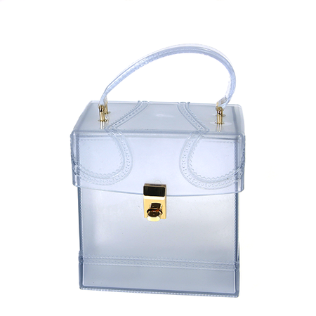 clear box purse