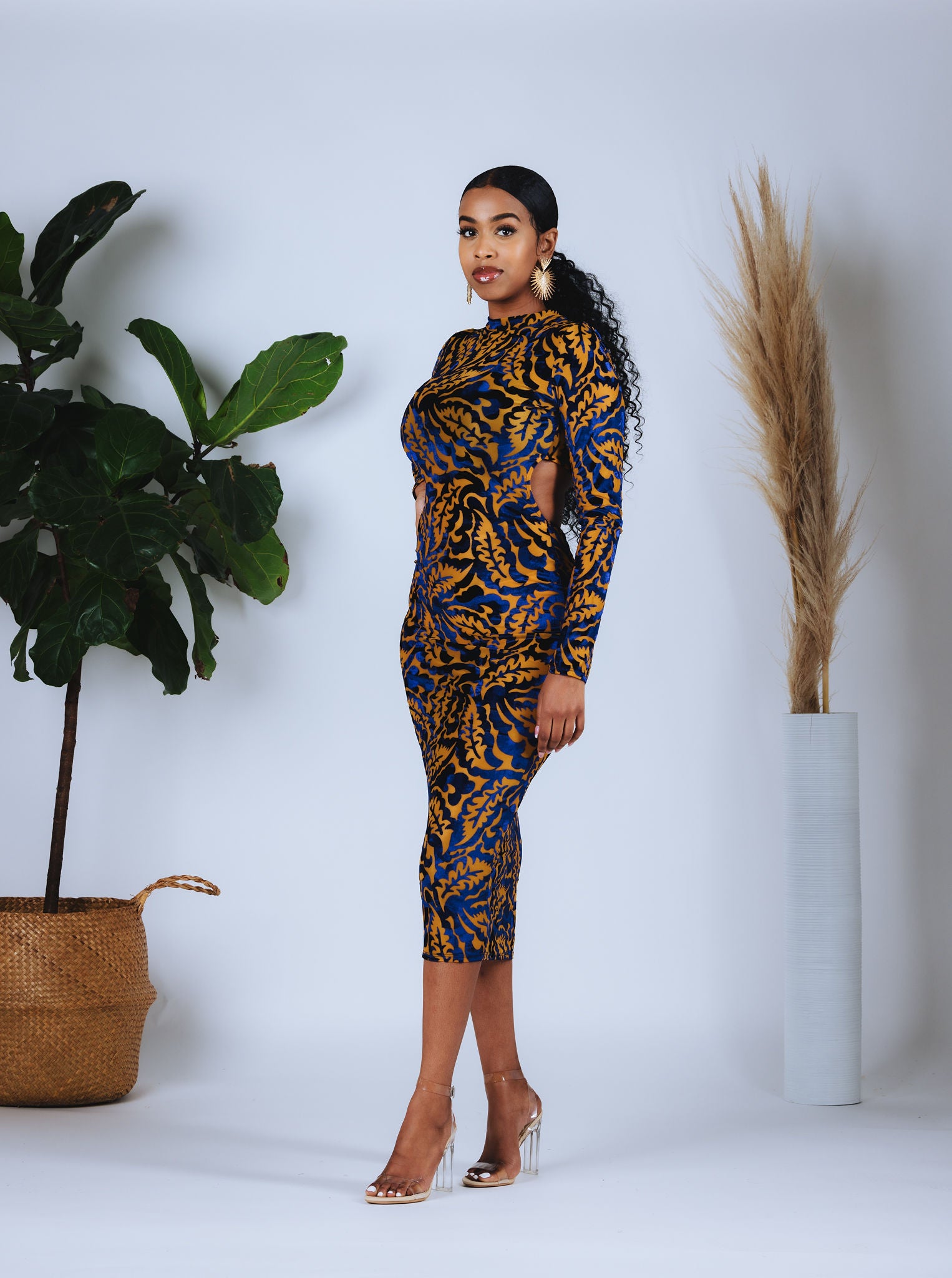 katia cut out dress Katia Cut Out Maxi Dress - Black