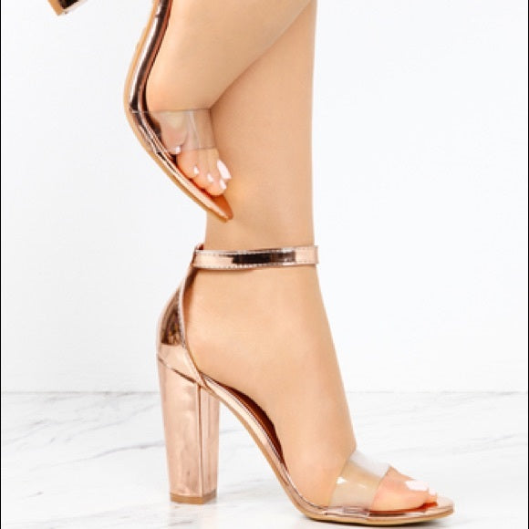 Ana Rose Gold Lace-up Heel – STYLED BY ALX COUTURE