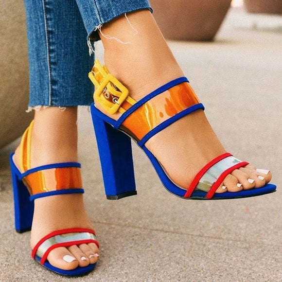 Anaar Sultry Sunset Multi Color Womens Heels – Nykaa Fashion