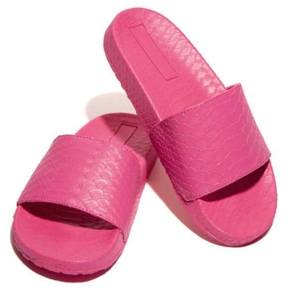 Pink Croc Slides - Atlanta Shoe Studio