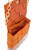 Pauletta Suede Handbag- Orange