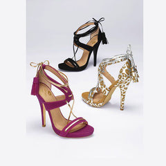 Colin Stuart String Up Strappy Sandals Atlanta Shoe Studio