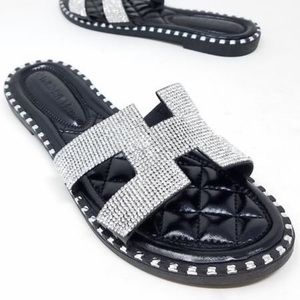 Jada Sandal- Black - Atlanta Shoe Studio