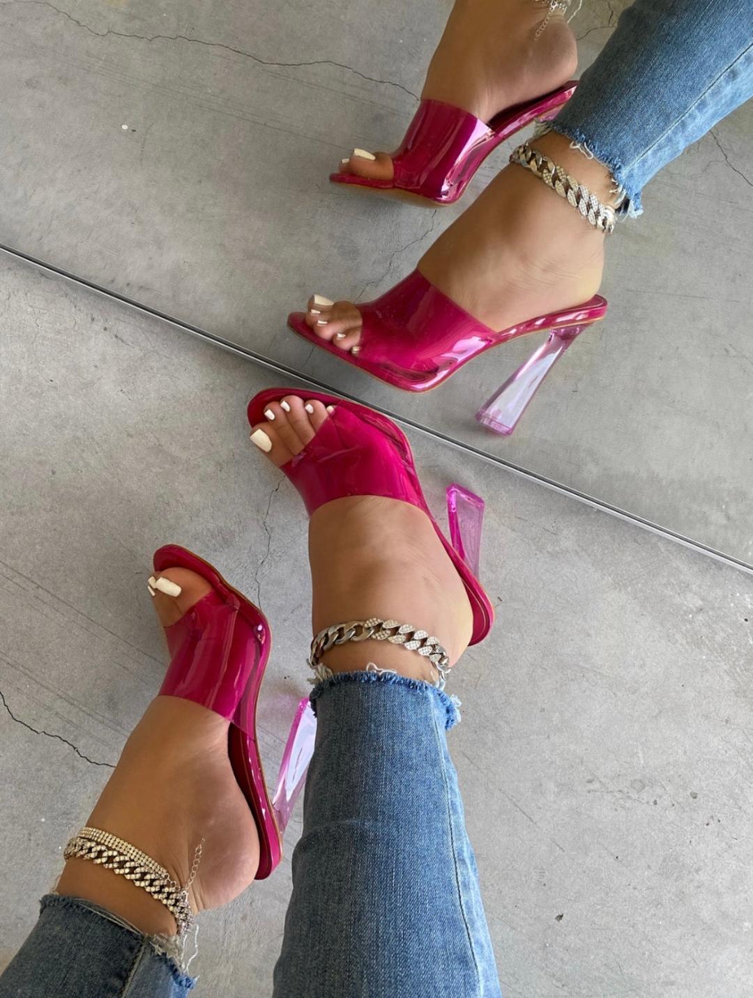 Trina Heels- Hot Pink