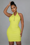 Perfect Date Dress- New Lime