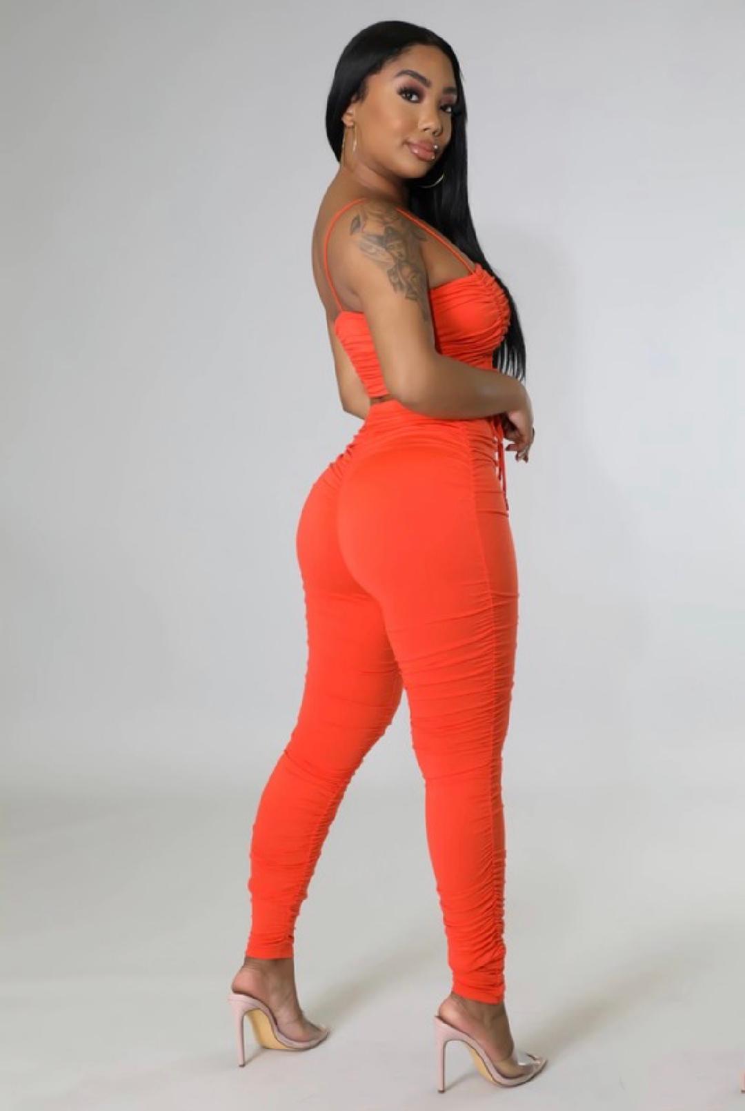 Amber Babe Pant Set- Orange