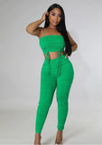 Amber Babe Pant Set- Green