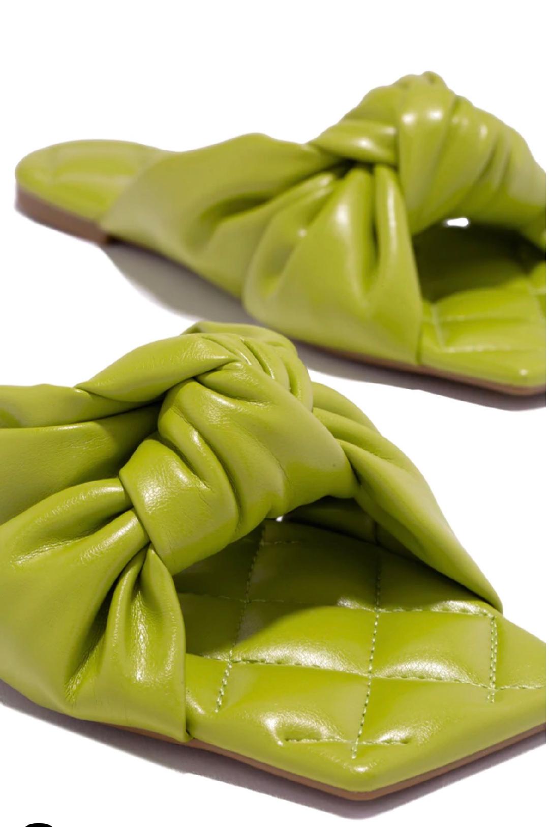 Blaire Sandals- Lime