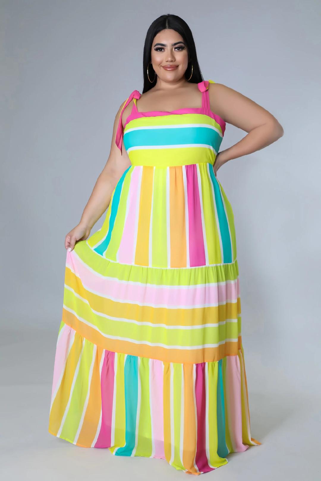 Sunni Days Maxi Dress Curve