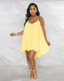 Veronica Baby Doll Dress-Yellow