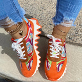 Alicia Orange Sneakers