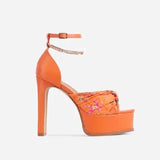 Valencia Heels- Orange