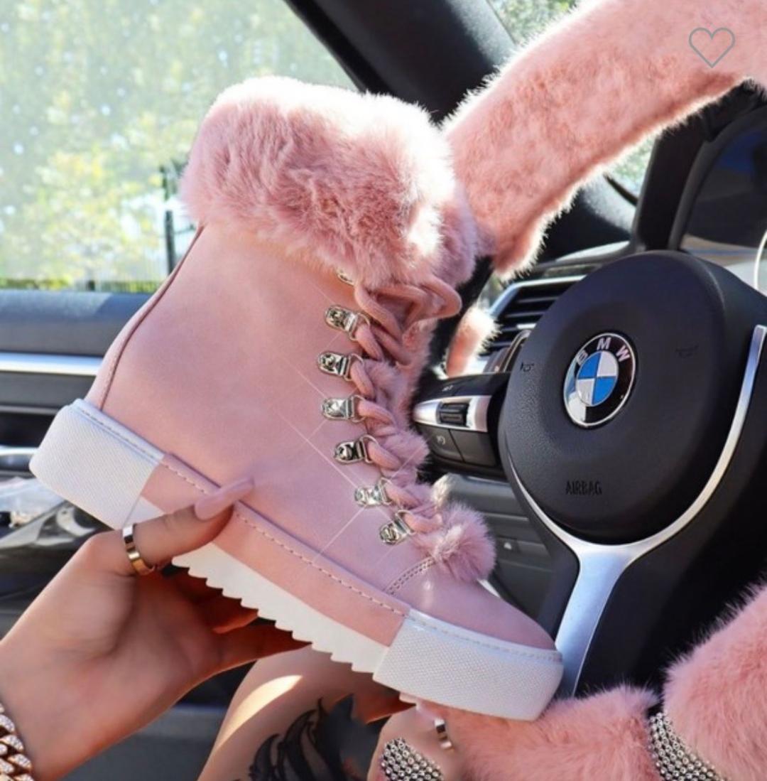 Robin Sneaker Booties-Pink